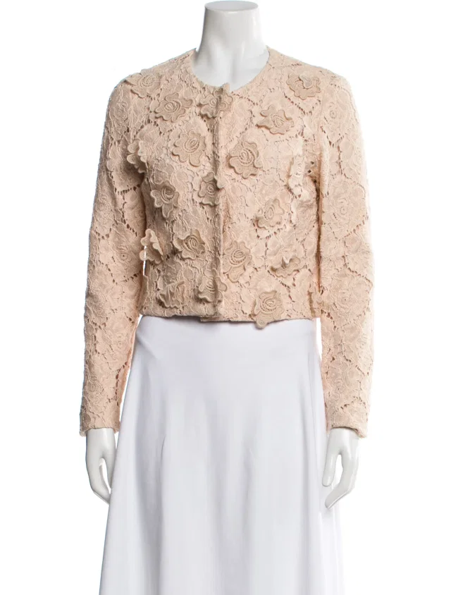 Max Mara Lace Pattern Evening Jacket from The RealReal