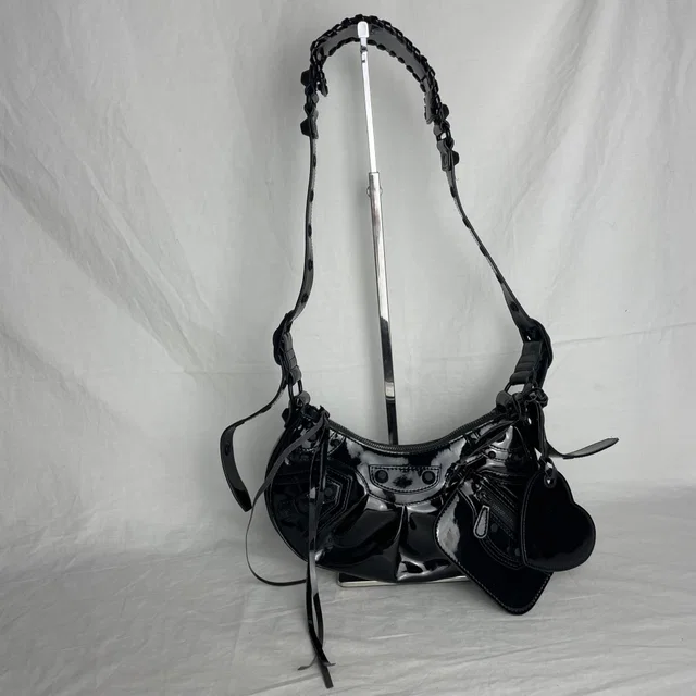 Balenciaga Le Cagole XS in Latex Lamb Leather Veneer from Reowned