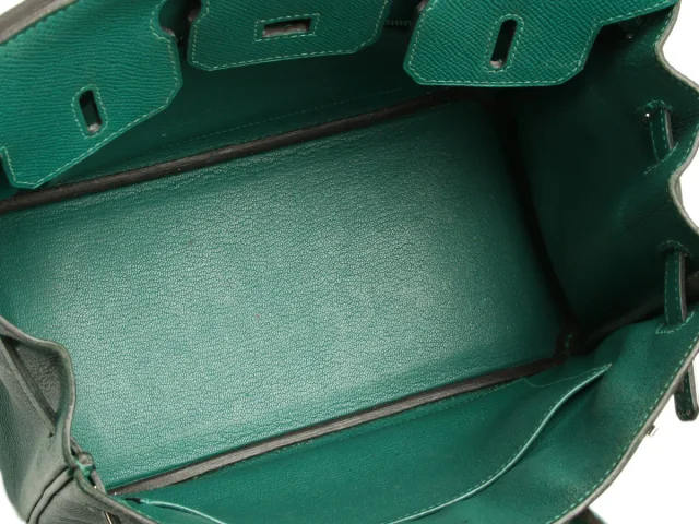 Hermès Malachite Epsom Birkin 25 in Epsom leather from Ann's Fabulous Finds, photo 9 of 11