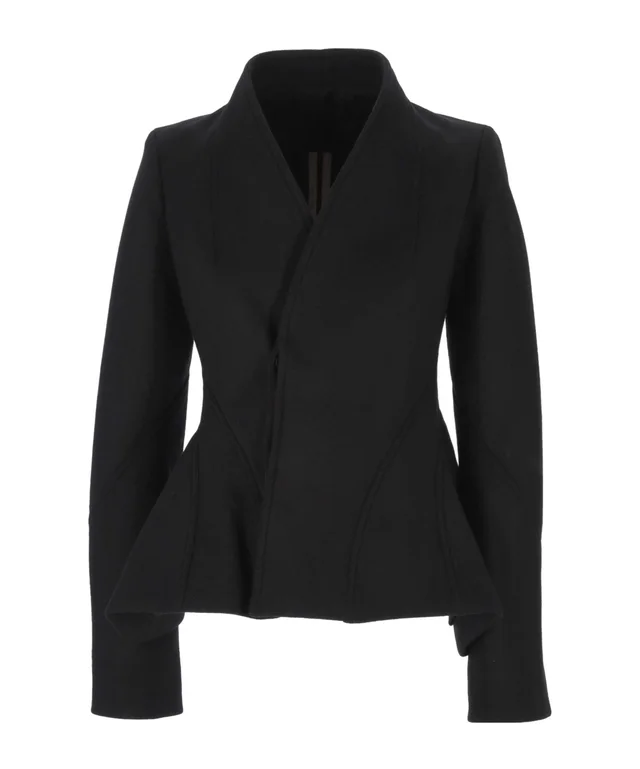 Rick Owens Moog Fitted Peplum Jacket, image 1 of 1 from SENSER
