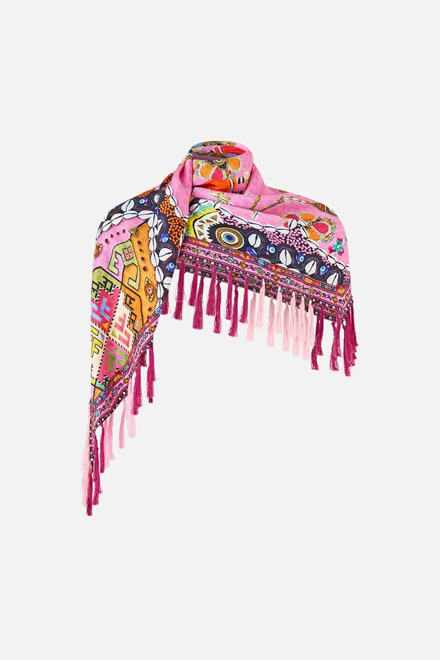 Camilla eBoutique DIAMOND SCARF WITH TASSELS PATCHWORK PANORAMA from CAMILLA, photo 1 of 1