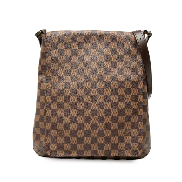 Brown Louis Vuitton Damier Ebene Musette Salsa GM Crossbody Bag in Brown Canvas from Designer Revival