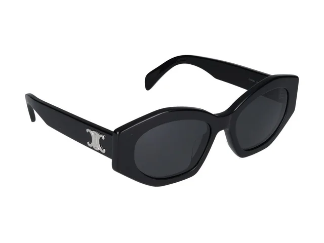 Celine Cl40238u Logo-Embellished Oval Sunglasses — Black Standard in Black from HEWI, photo 2 of 2