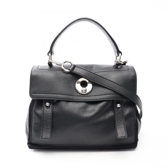 Saint Laurent Handbag Muse Two Mini 2-Way Black Leather Small in Black Leather from The Reluxe