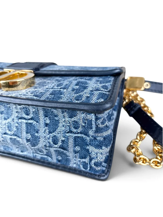 Dior Denim Oblique 30 Montaigne East West Chain Bag in Denim from Season 2 Consign, photo 10 of 11