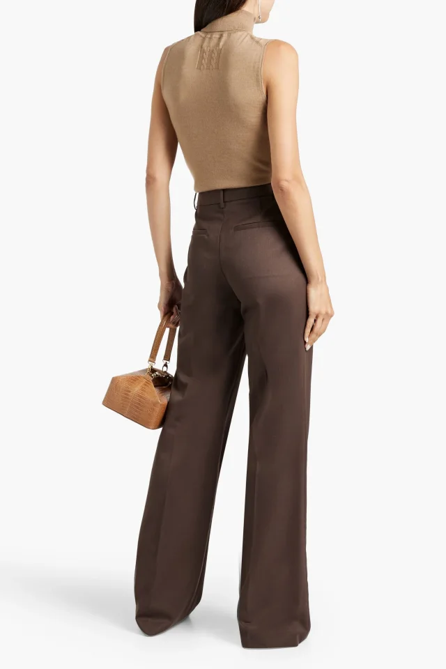 Nili Lotan Arielle Wool-Twill Flared Pants, photo 3 of 4 from THE OUTNET