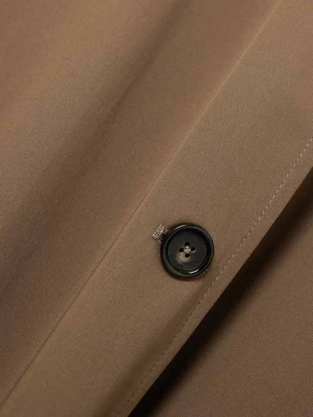 TOTEME Organic cotton-drill trench coat in brown 100% Organic Cotton, photo 5 of 5 from NET-A-PORTER (Canada)