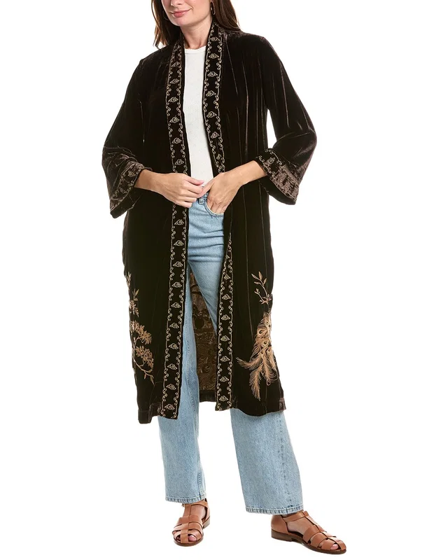Johnny Was Velvet Kimono Coat, image 1 of 1 from Rue La La