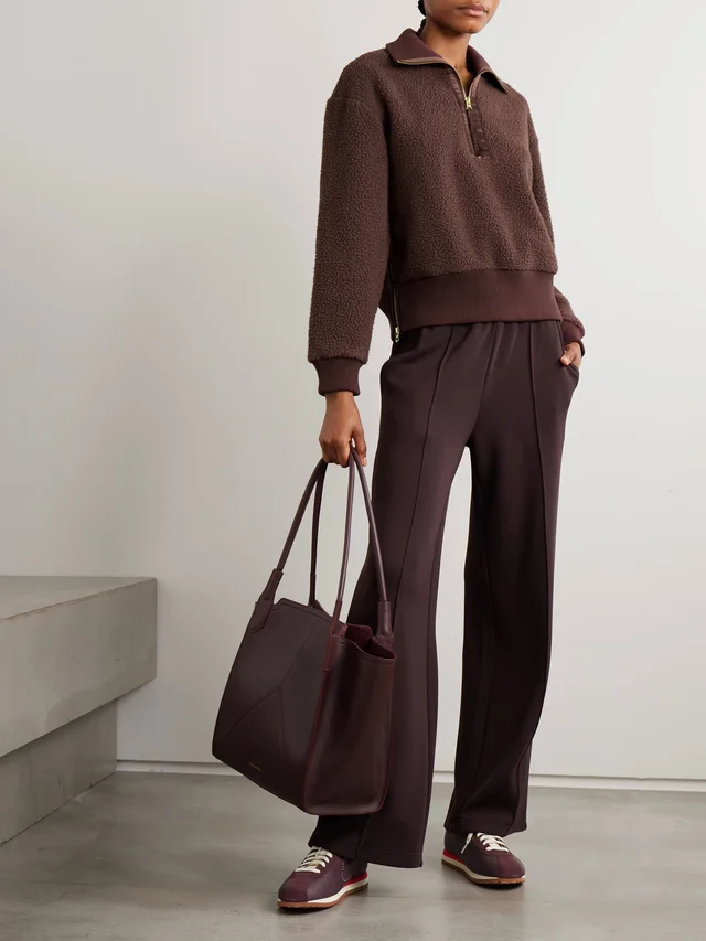 VARLEY Roselle recycled fleece half-zip sweater in Red, photo 2 of 2 from NET-A-PORTER (Canada)