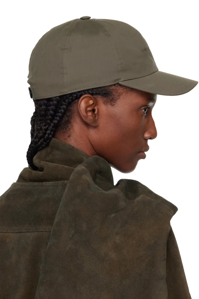 Rick Owens Khaki Concordians Owenscorp Embroidered Cap, photo 3 of 3 from SSENSE