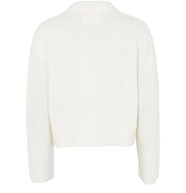 LISA YANG Sony cashmere round-neck sweater in White 100% cashmere, photo 3 of 6 from 24S (US)