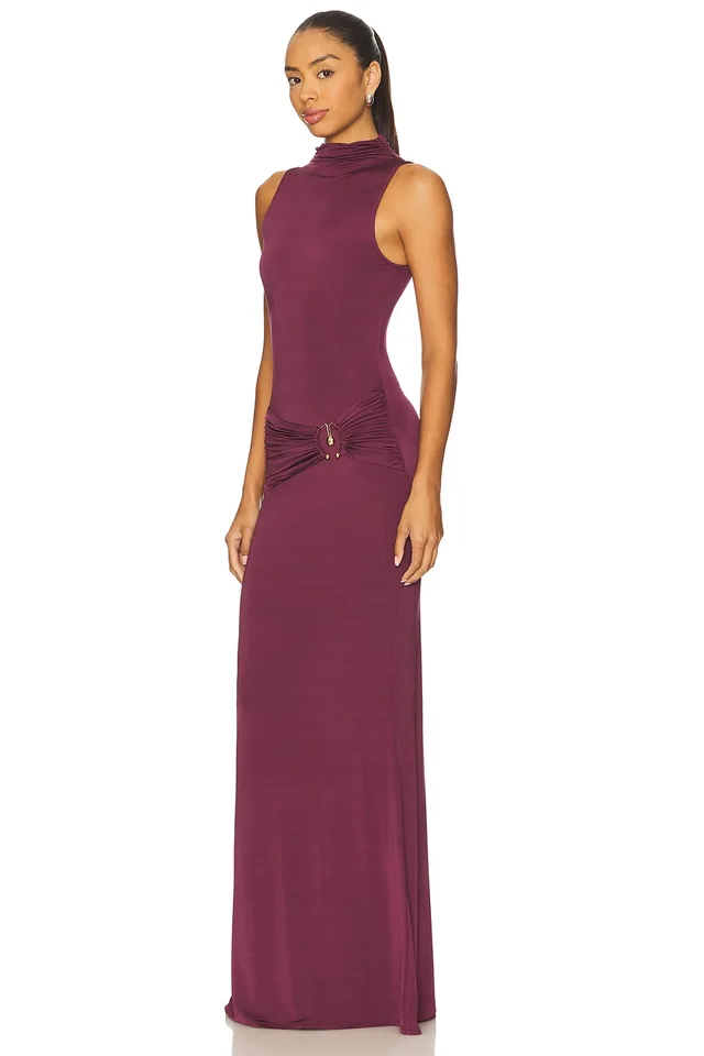 Lovers and Friends Lotte Gown in Plum, photo 2 of 3 from REVOLVE (Canada)