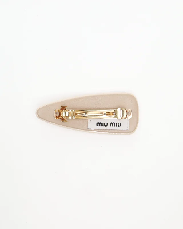 Miu Miu Logo Hair Clip from A Retro Tale, photo 3 of 4