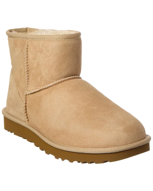 UGG Classic Mini II Suede & Shearling Boot, image 1 of 1 from Rue La La
