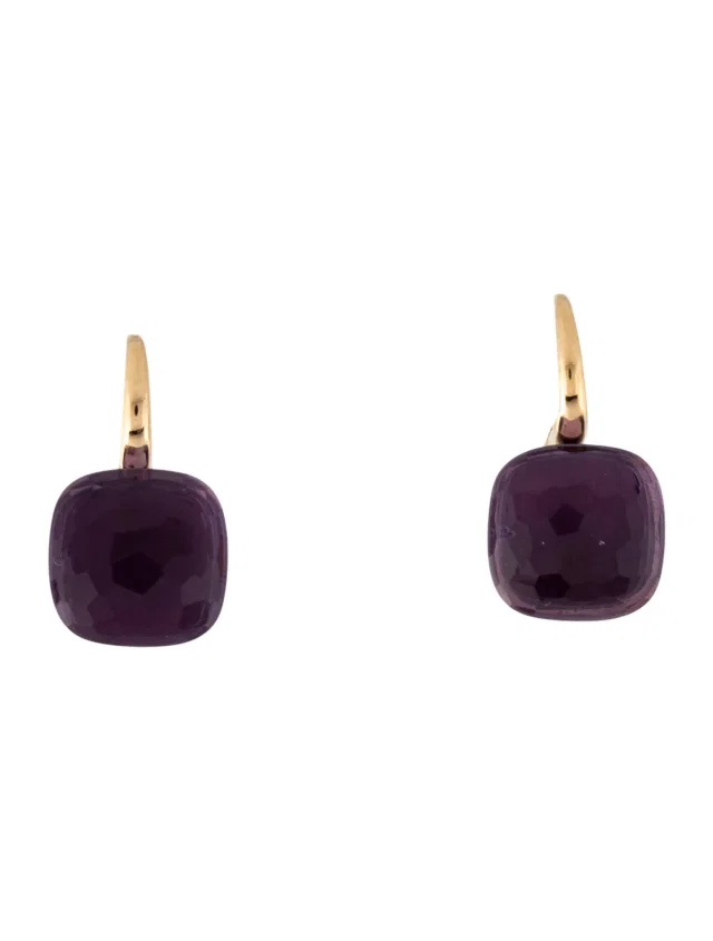 Pomellato 18k Amethyst Nudo Earrings in multicolor from The RealReal