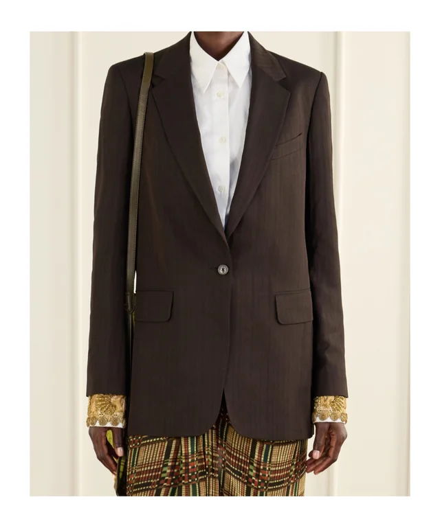Dries Van Noten Single-Breasted Tailored Blazer, photo 2 of 5 from SENSER