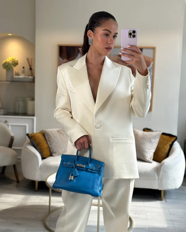 Hermès Birkin 25 Retourne Bag in Blue Epsom leather from Sellier, photo 3 of 26