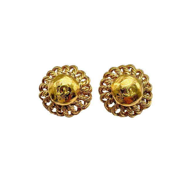 Chanel Vintage Earrings Cocomark Accessory 23 from Luxury Promise