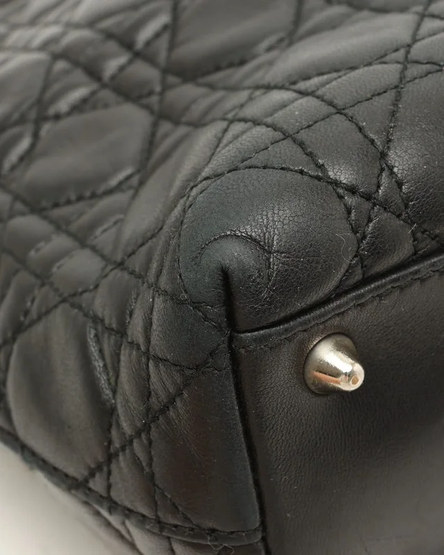 Cannage Lady Dior Tote Bag in Leather from A Retro Tale, photo 7 of 9