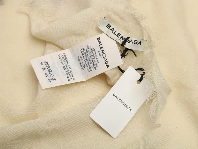 Balenciaga and Purple Cashmere Shawl in White Cashmere from Ann's Fabulous Finds, photo 3 of 5