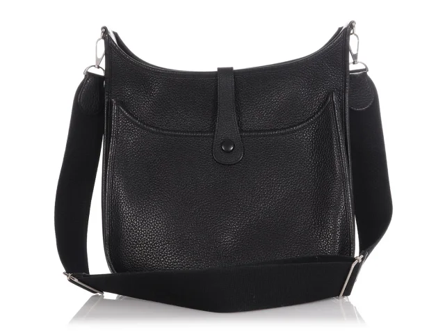 Hermès Clémence Evelyne GM in Black Clemence leather from Ann's Fabulous Finds, photo 1 of 1
