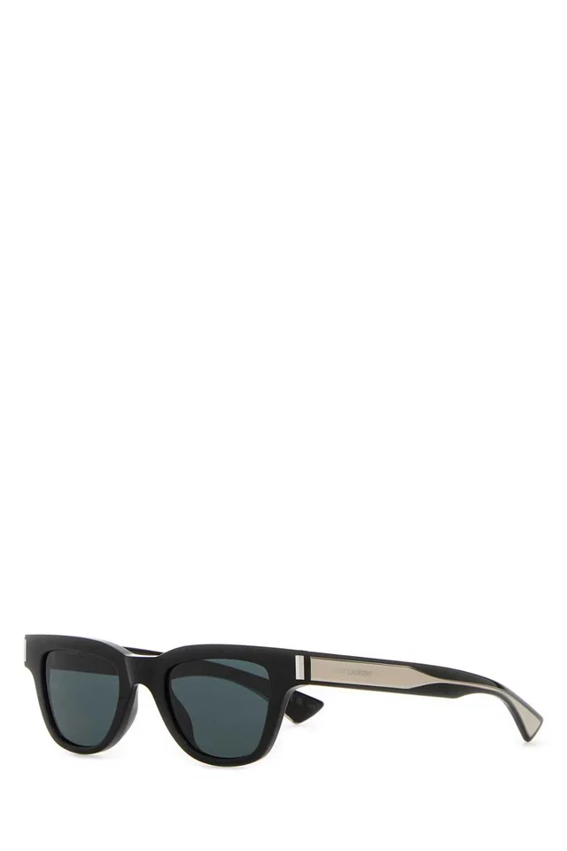 Saint Laurent 822251y9967 Acetate Cat-Eye Sunglasses — Black Exterior in Black from HEWI