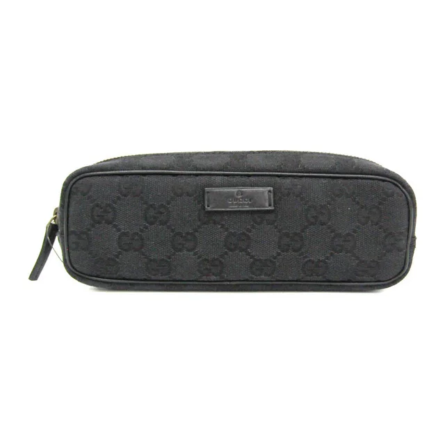 Gucci Pen Case (Black) 106648 in Black GG canvas from Elady