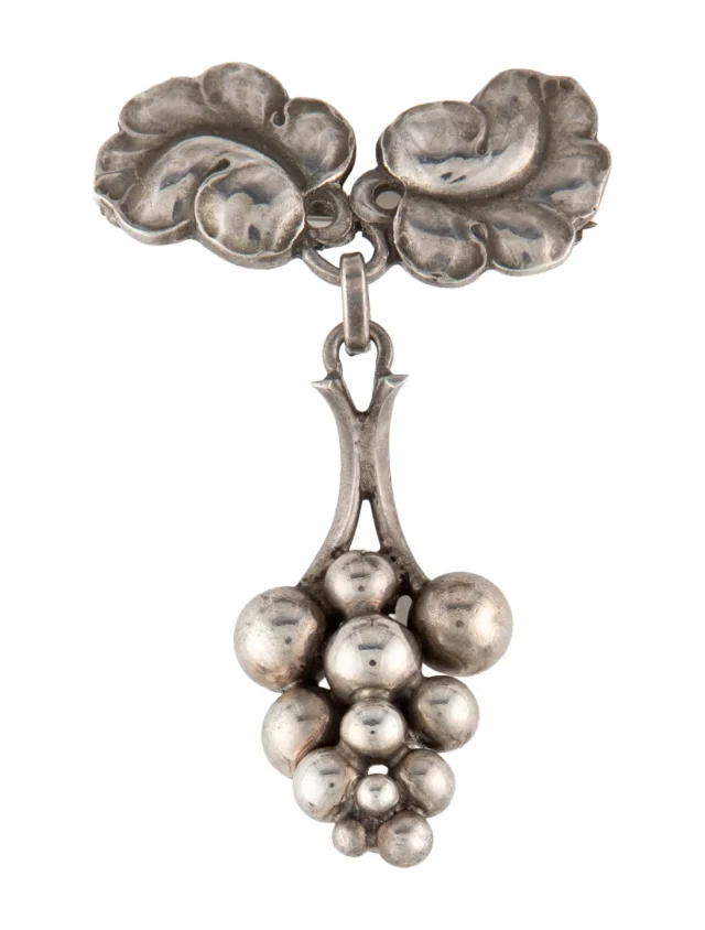 Georg Jensen Moonlight Grapes Brooch in multicolor from The RealReal