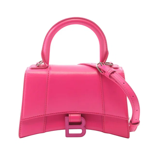Balenciaga Hourglass XS Leather 2way Handbag in Leather from LuxUness