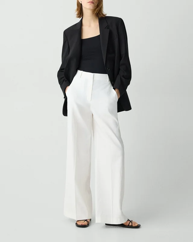 Theory High-Waist Wide-Leg Pant in Good Linen from Theory, photo 1 of 1