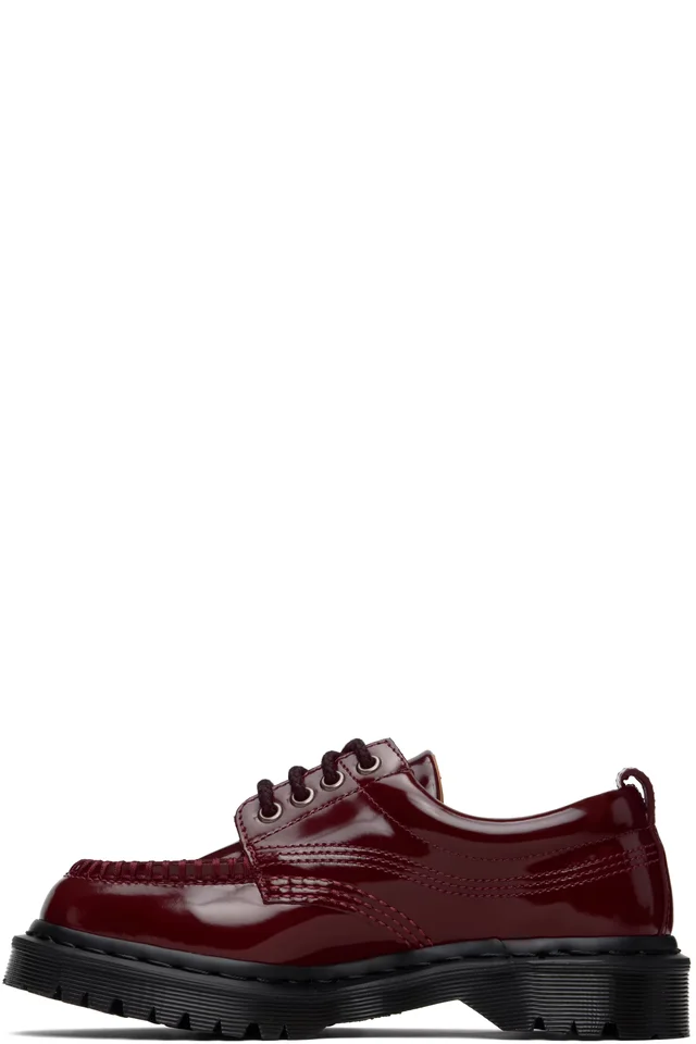 Dr. Martens Burgundy Lowell Derbys, photo 3 of 5 from SSENSE