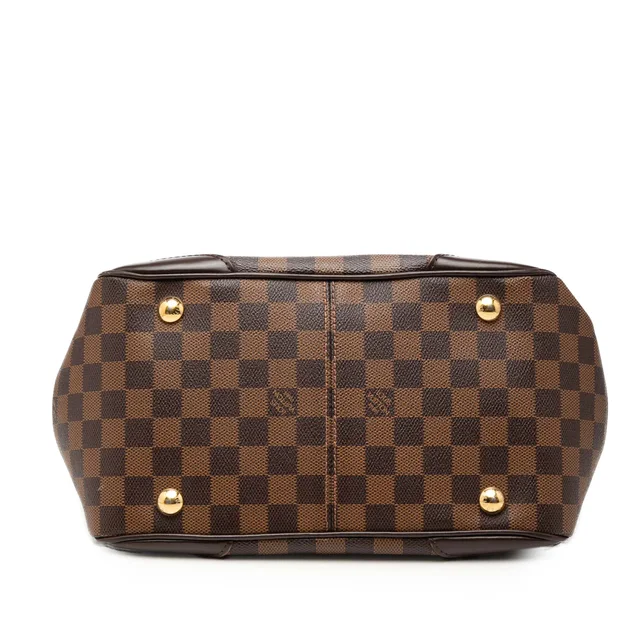 Brown Louis Vuitton Damier Ebene Verona PM Handbag in Brown Canvas from Designer Revival, photo 2 of 2