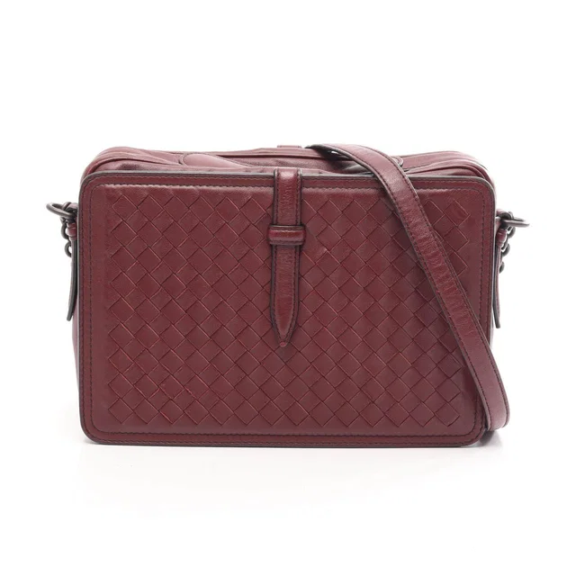 Bottega Veneta Intrecciato Lambskin Shoulder Bag in Lambskin from LuxUness