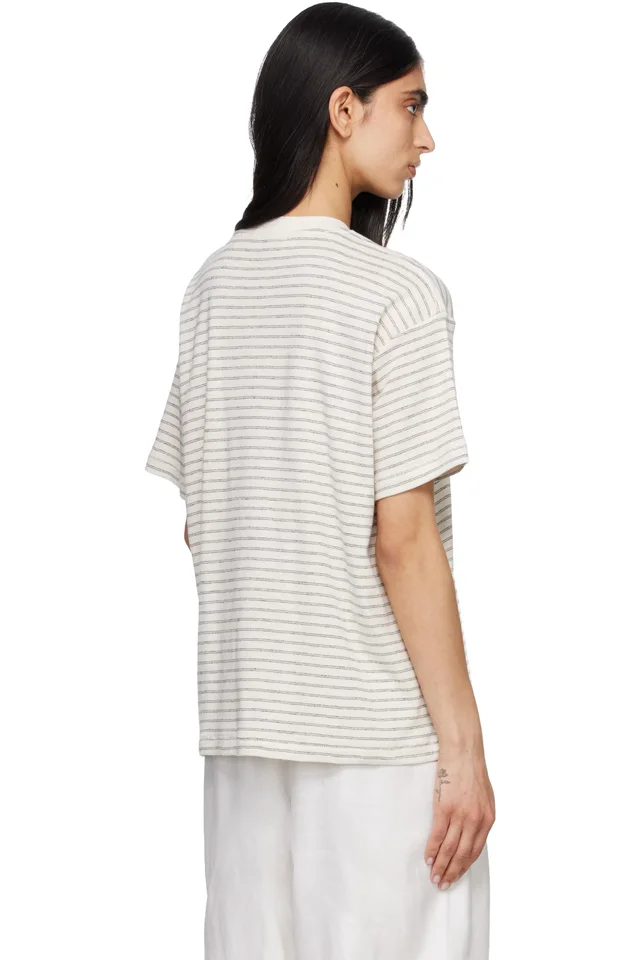 ANINE BING Off-White Cade T-shirt, photo 3 of 4 from SSENSE