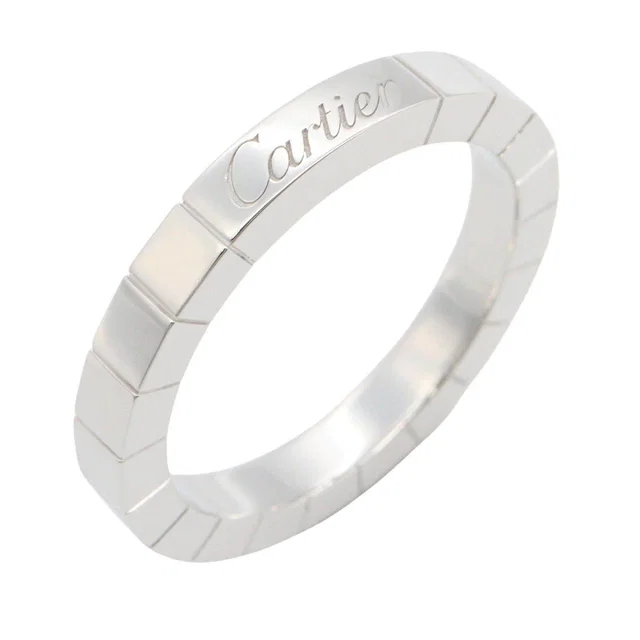 Cartier Lanieres Au750 White Gold Ring Size 53 in White from LuxUness