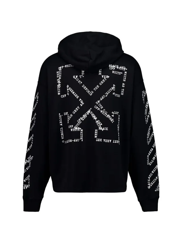 Off-White arrow diag loose hoodie, photo 2 of 2 from FARFETCH