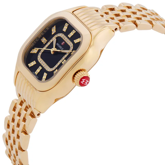 Michele Meggie Quartz Diamond Black Dial Ladies Watch MWW33B000016, photo 2 of 3 from Jomashop