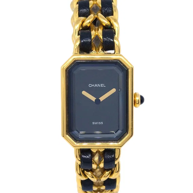 Chanel Premiere Watch Gold #L in Gold Leather from AMORE Vintage Tokyo