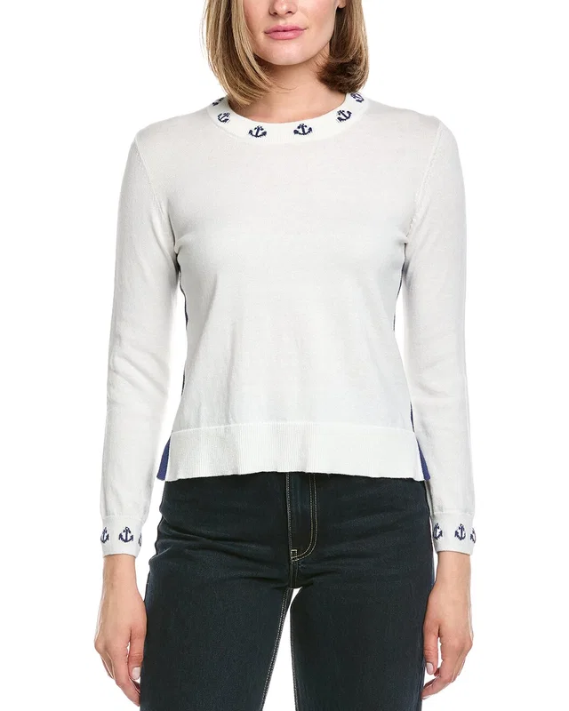 Hannah Rose Mini Anchor Cashmere-Blend Sweater, image 1 of 1 from Gilt