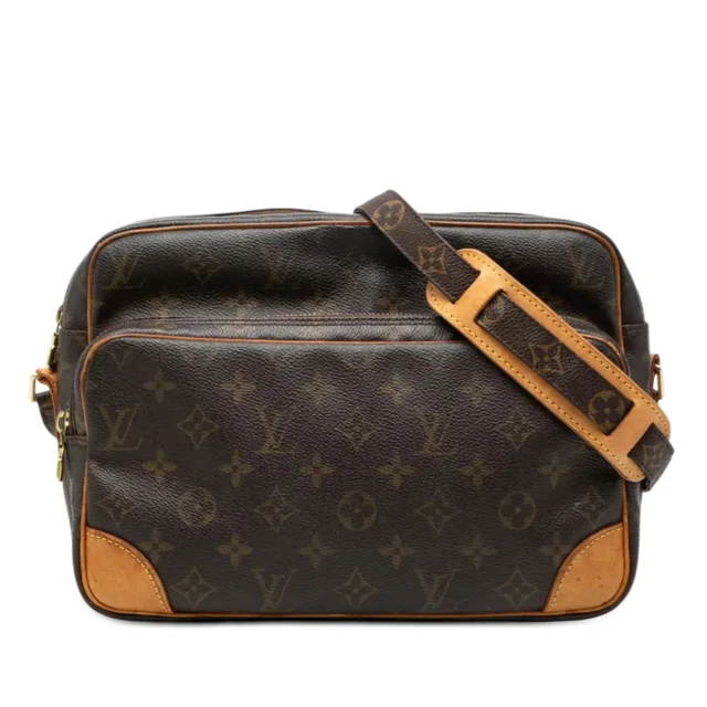 Brown Louis Vuitton Monogram Nil Crossbody in Brown Coated canvas from Designer Revival