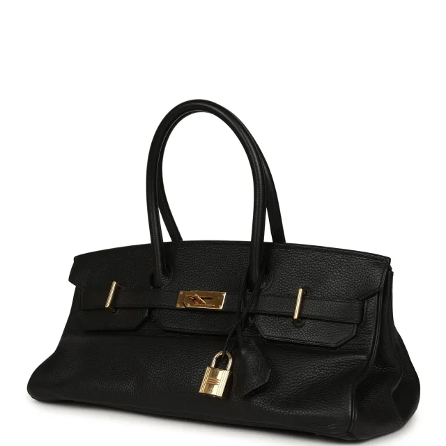 Hermès Vintage Shoulder Birkin 42 JPG Black Clemence Gold Hardware in Black Clemence from Madison Avenue Couture, photo 1 of 1