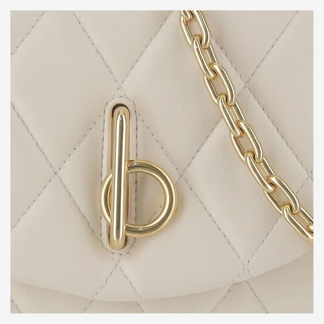 Burberry Shoulder Bag — White Lamb Leather in White Lambskin from HEWI