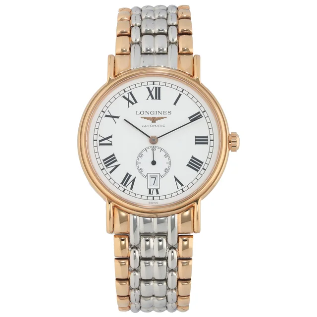 Longines Presence L4.805.1 39mm Bi-Colour Watch from H&T