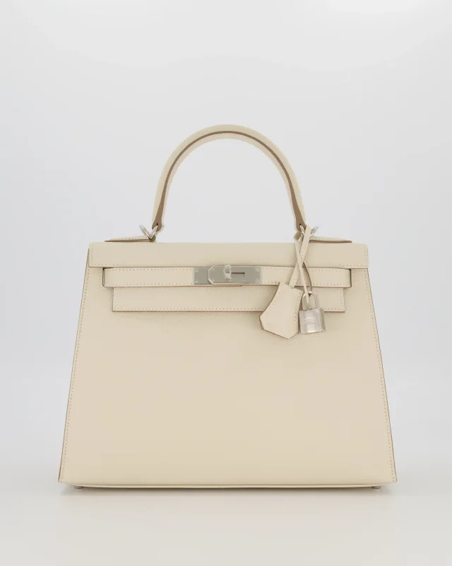 HOT* Hermès Kelly 28 Sellier Bag in White Epsom leather from Sellier, photo 3 of 20