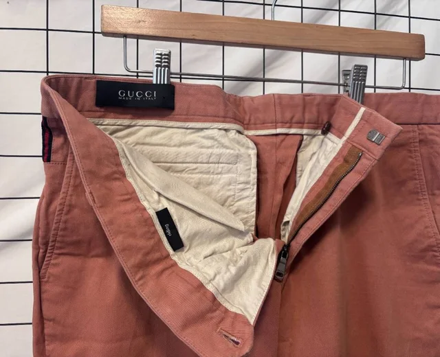 Gucci Men's Chino Trousers size 50 Peach Size: XXXL in Orange from Oxfam Online Shop, photo 2 of 3