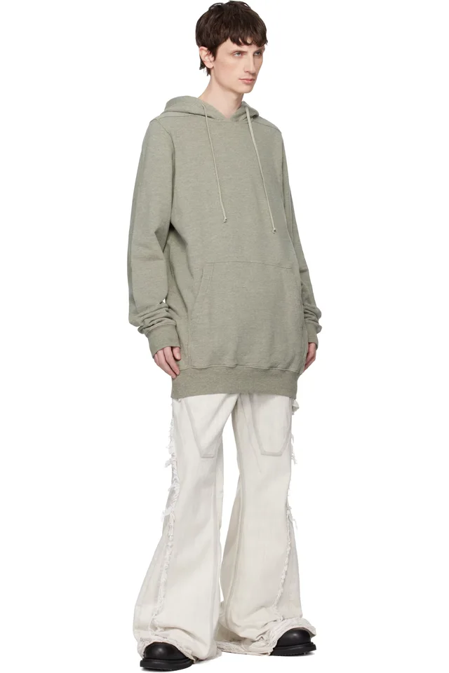 Rick Owens DRKSHDW Gray Temple Pullover Hoodie, photo 4 of 4 from SSENSE