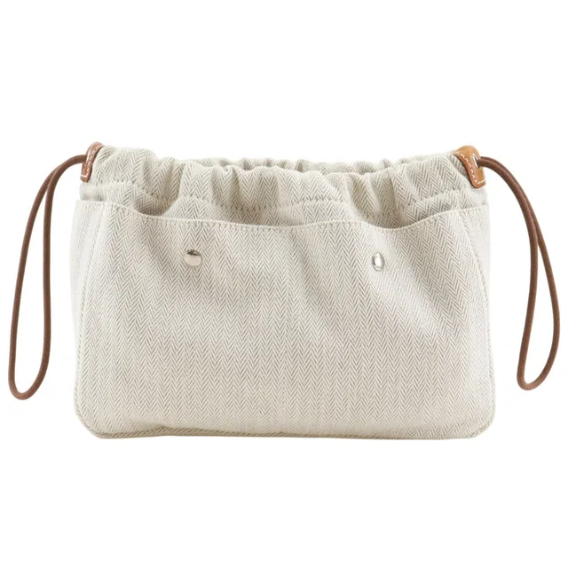 Hermès Full Ruby 20 in Toilet Blanc Beige Pouch in White from The Reluxe
