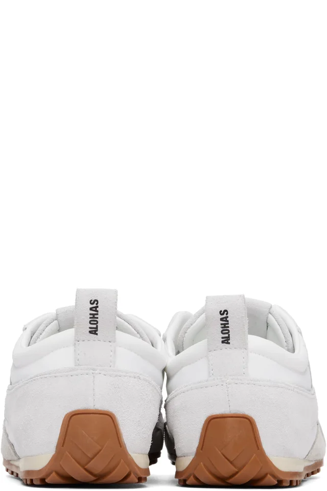 Alohas White Tb.304 Nylon Leather Sneakers, photo 2 of 5 from SSENSE