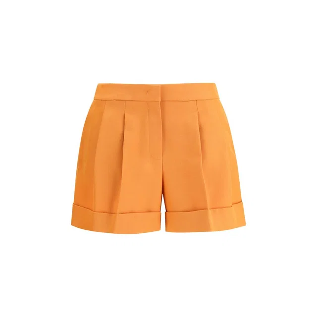 Fendi Orange Wool Oves Aries Bermuda Shorts in Orange Wool from HEWI