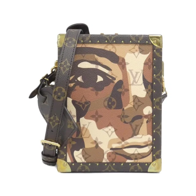 Monogram LV Portrait Vertical Clutch Box in Coated canvas from The Reluxe
